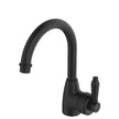Eleanor Gooseneck Basin Mixer in Matte Black / Matte Black