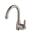 Eleanor Gooseneck Basin Mixer in Brushed Nickel / Brushed Nickel