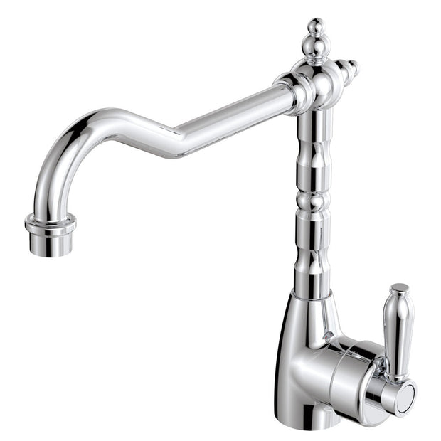 Eleanor Shepherds Crook Sink Mixer in Chrome / Chrome