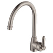 Eleanor Gooseneck Sink Mixer in Brushed Nickel / Brushed Nickel