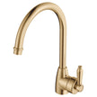 Eleanor Gooseneck Sink Mixer in Urban Brass / Urban Brass
