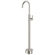 Eleanor Floor Mounted Basin/Bath Mixer in Brushed Nickel / Brushed Nickel