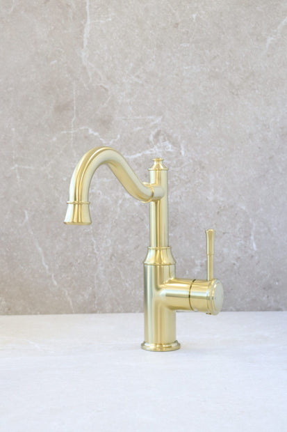 Montpellier Shepherd's Crook High Rise Basin Mixer