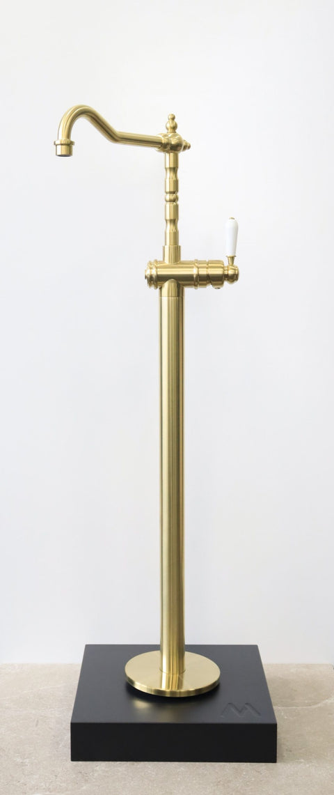 Modern National Bordeaux Freestanding Bath Mixer