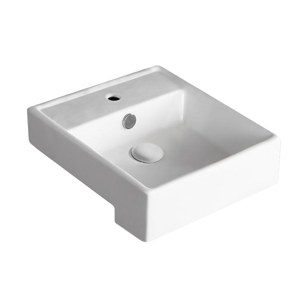 Fienza Helen Junior Semi-Recessed Basin, Gloss White