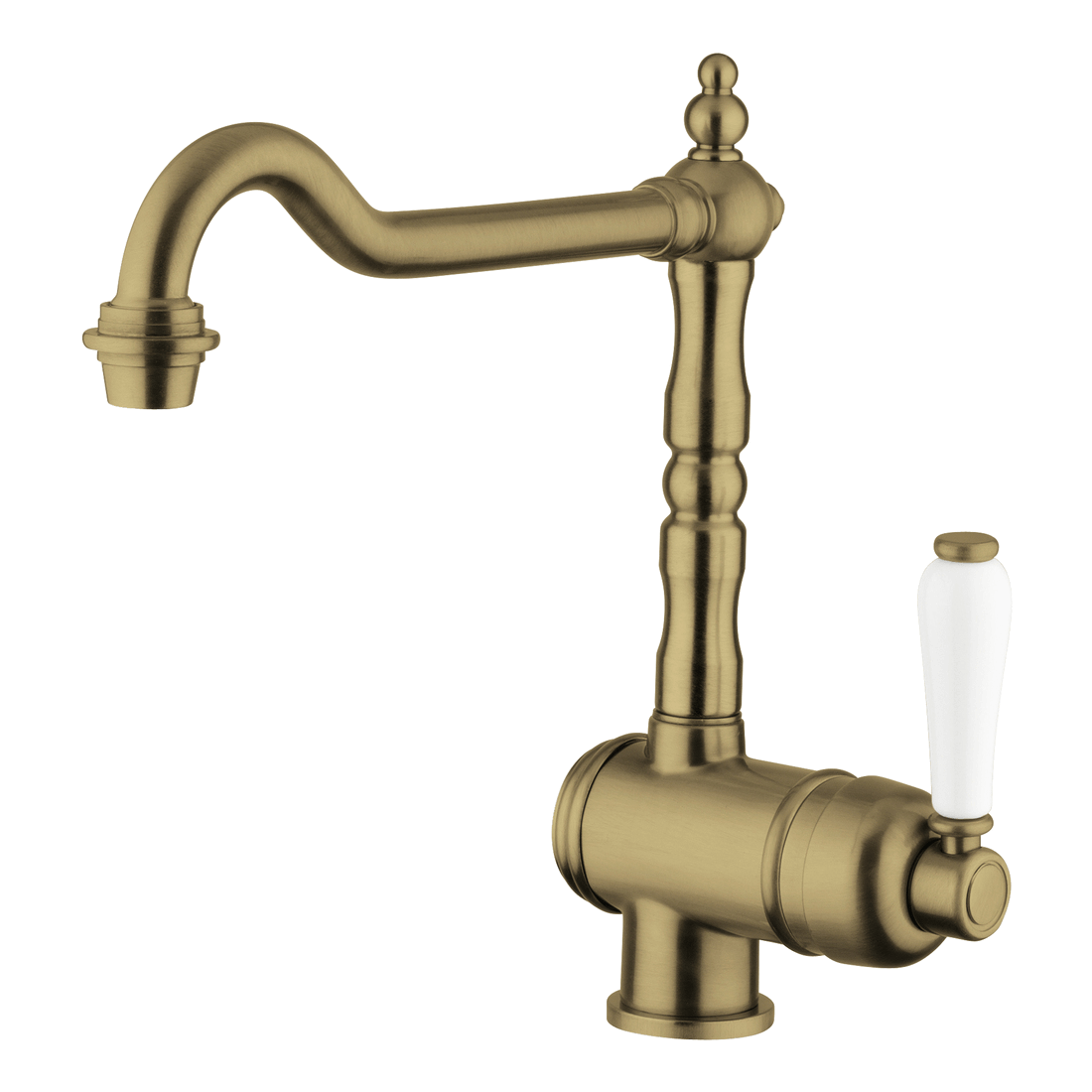 Provincial Single Lever Kitchen Mixer in Bronze