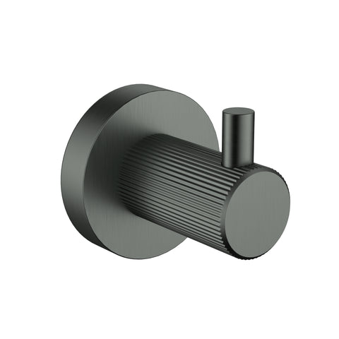 Ikon Linie Robe Hook in Gun Metal