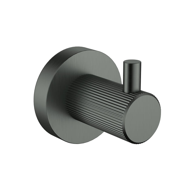 Ikon Linie Robe Hook in Gun Metal
