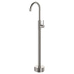 Kaya Floor Mounted Bath Mixer in Brushed Nickel