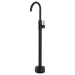Kaya Floor Mounted Bath Mixer in Matte Black