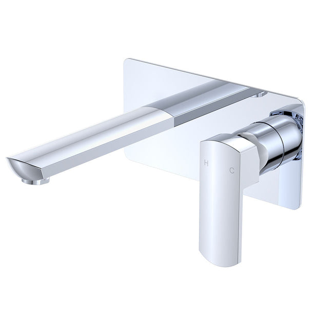 Koko Basin/Bath Wall Mixer Set in Chrome