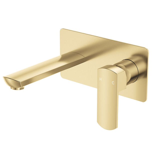 Koko Basin/Bath Wall Mixer Set in Urban Brass