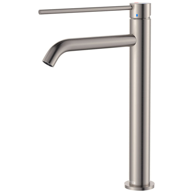 Kaya Care Tall Basin Mixer in Brushed Nickel