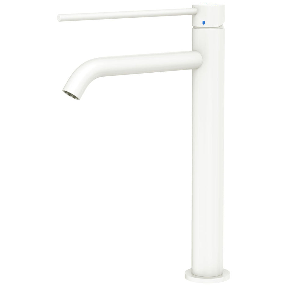 Kaya Care Tall Basin Mixer in Matte White
