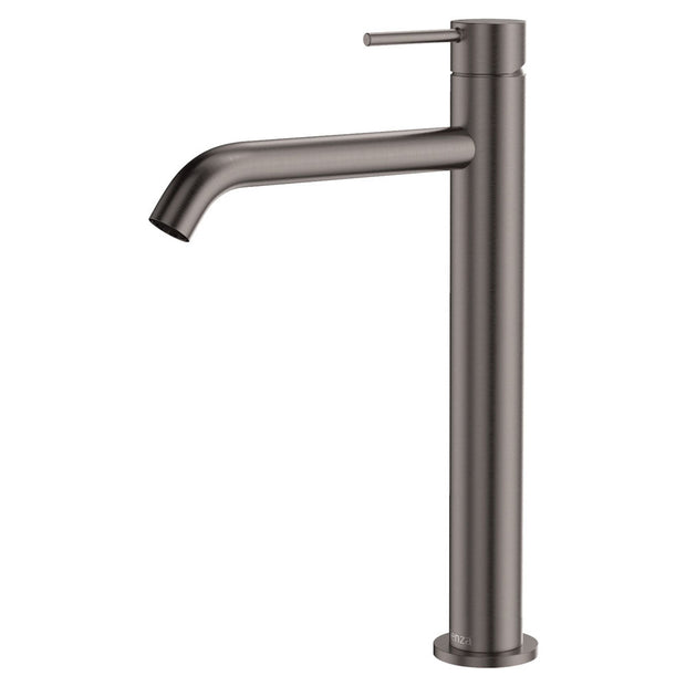 Kaya Tall Basin Mixer in Gun Metal