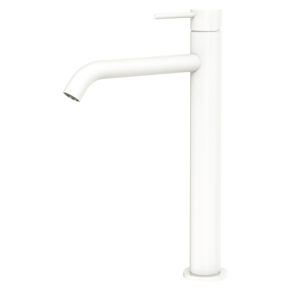 Kaya Tall Basin Mixer in Matte White