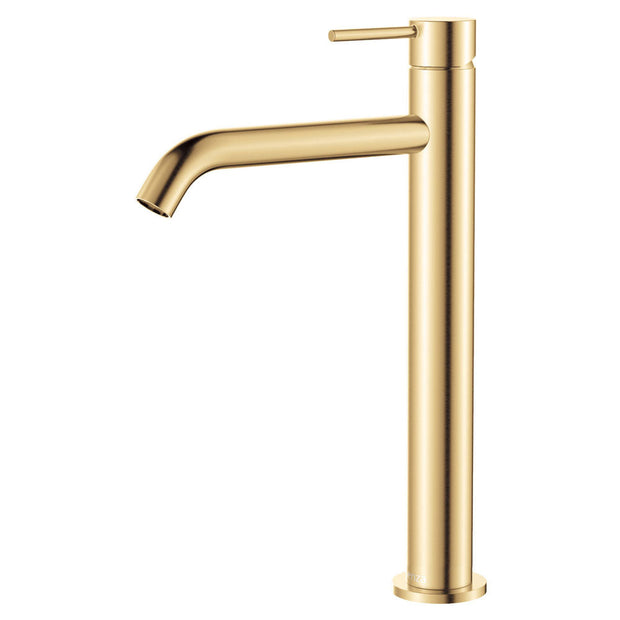 Kaya Tall Basin Mixer in Urban Brass