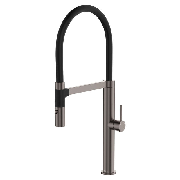 Kaya Pull Down Sink Mixer in Gun Metal