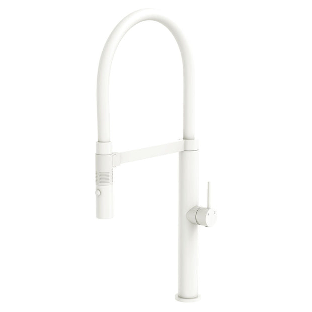 Kaya Pull Down Sink Mixer in Matte White