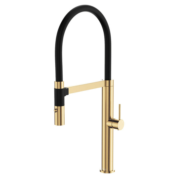 Kaya Pull Down Sink Mixer in Urban Brass