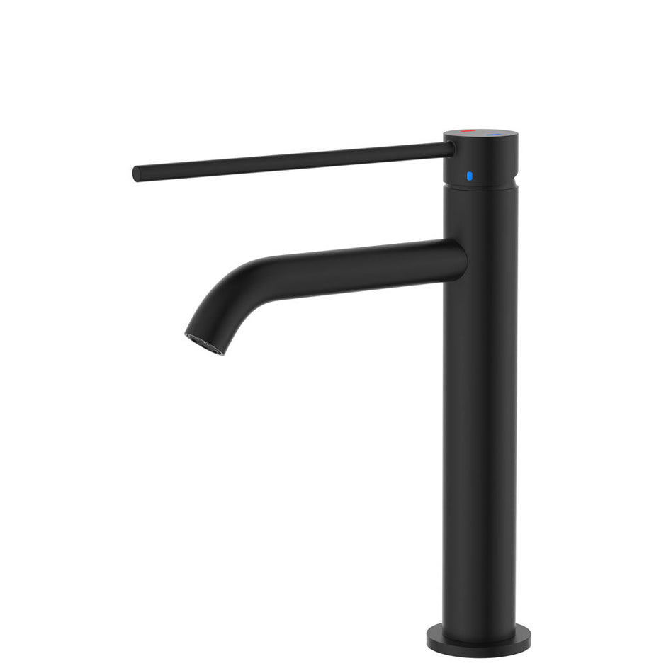 Kaya Care Medium Basin Mixer in Matte Black