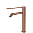 Kaya Care Medium Basin Mixer in Brushed Copper