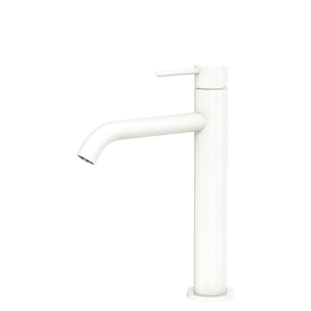 Kaya Medium Basin Mixer in Matte White