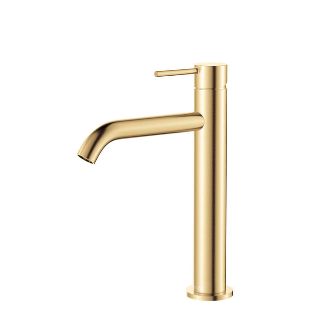 Kaya Medium Basin Mixer in Urban Brass