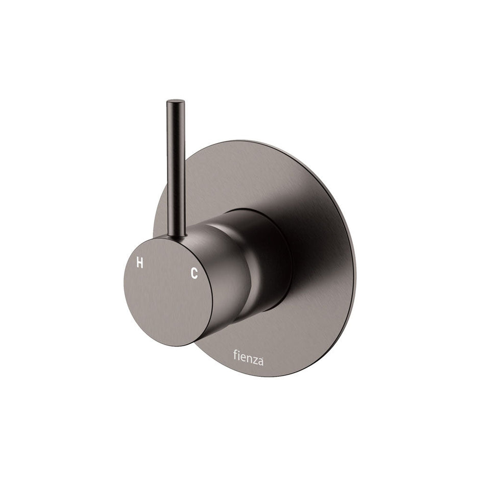 Fienza Kaya Up Wall Mixer, Large Round Plate