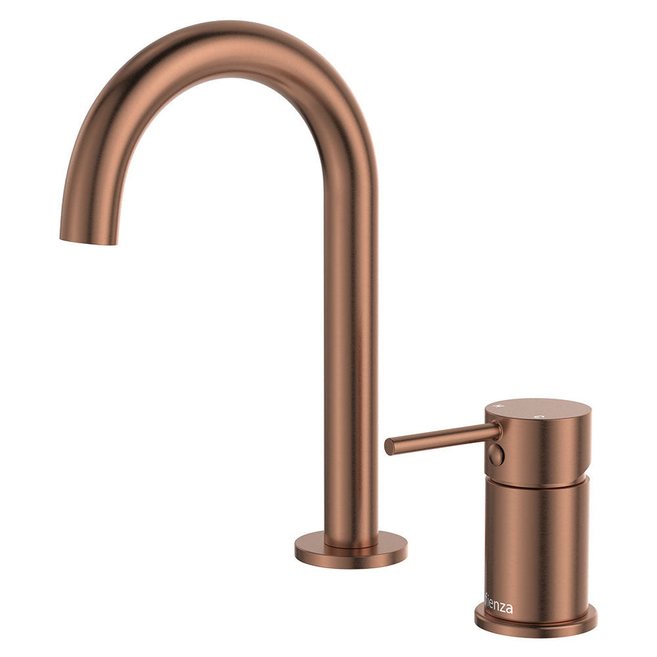 Kaya Hob Mixer Set in Brushed Copper