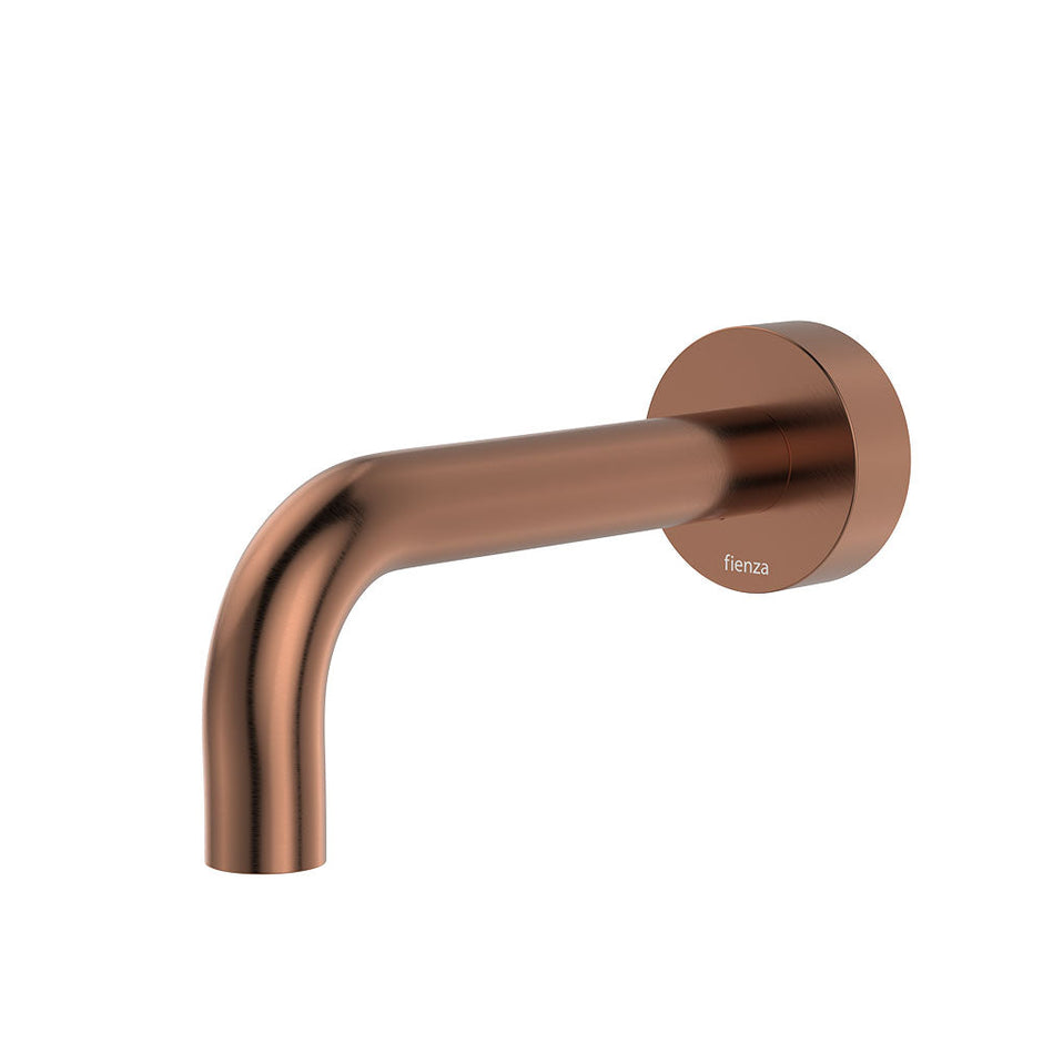 Kaya Basin/Bath Outlet, 130mm in Brushed Copper