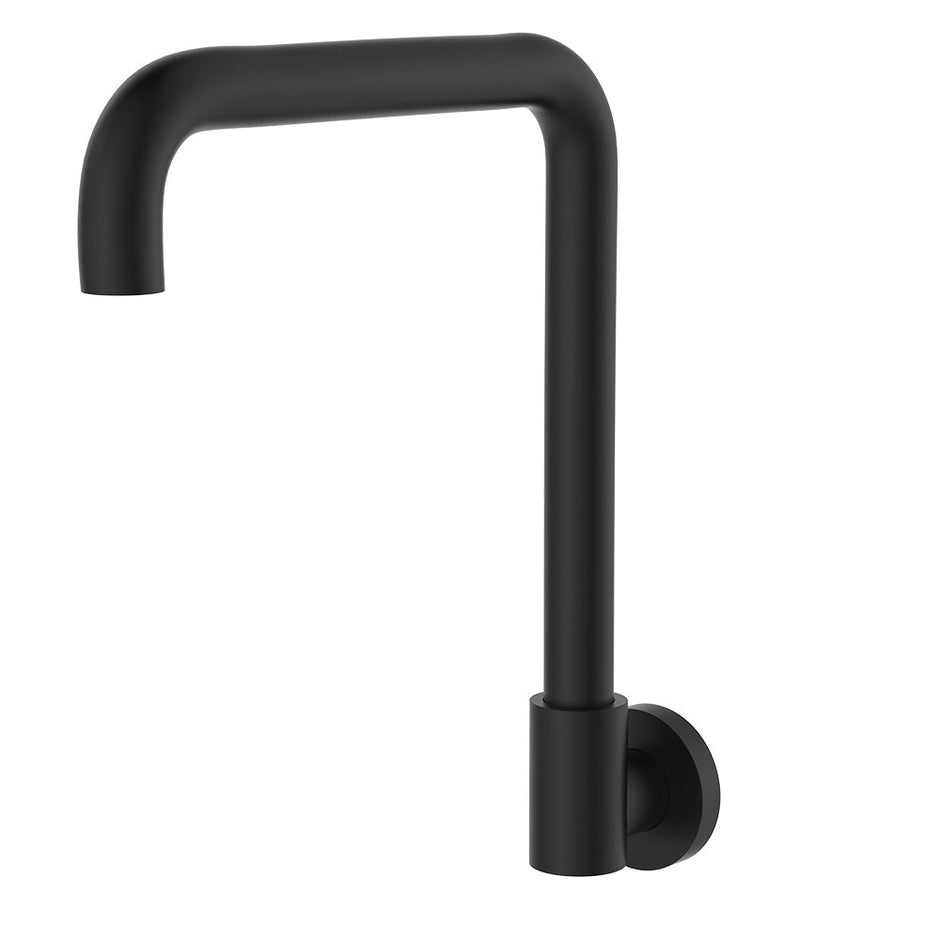 Kaya Squareline Wall Swivel Outlet Set in Matte Black