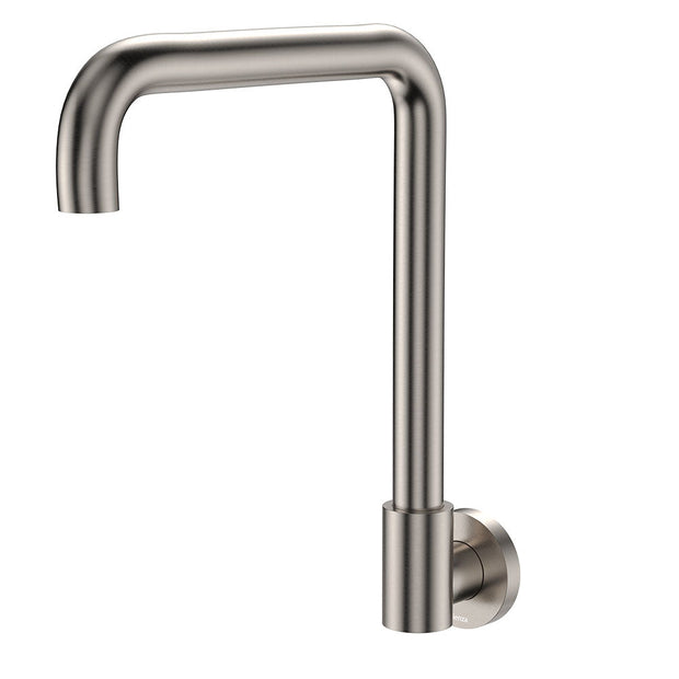 Kaya Squareline Wall Swivel Outlet Set in Brushed Nickel