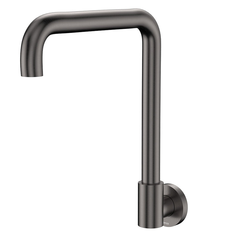 Kaya Squareline Wall Swivel Outlet Set in Gun Metal