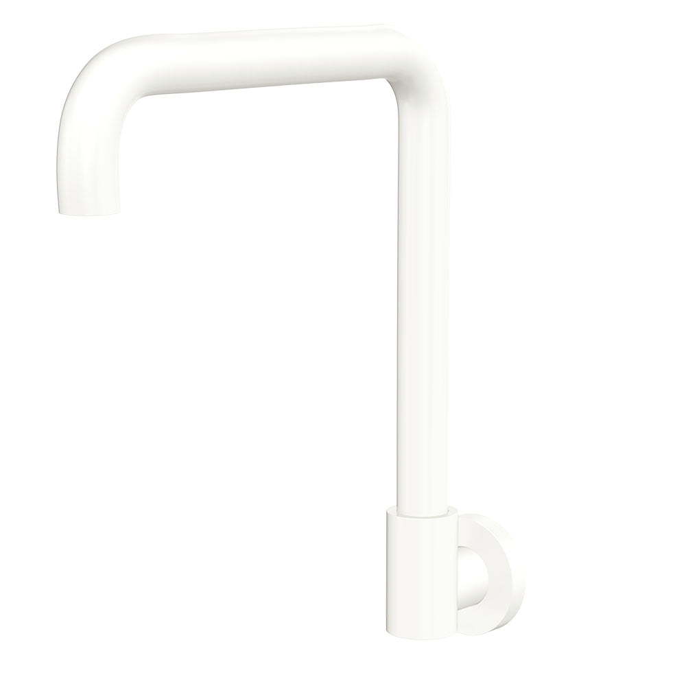 Kaya Squareline Wall Swivel Outlet Set in Matte White