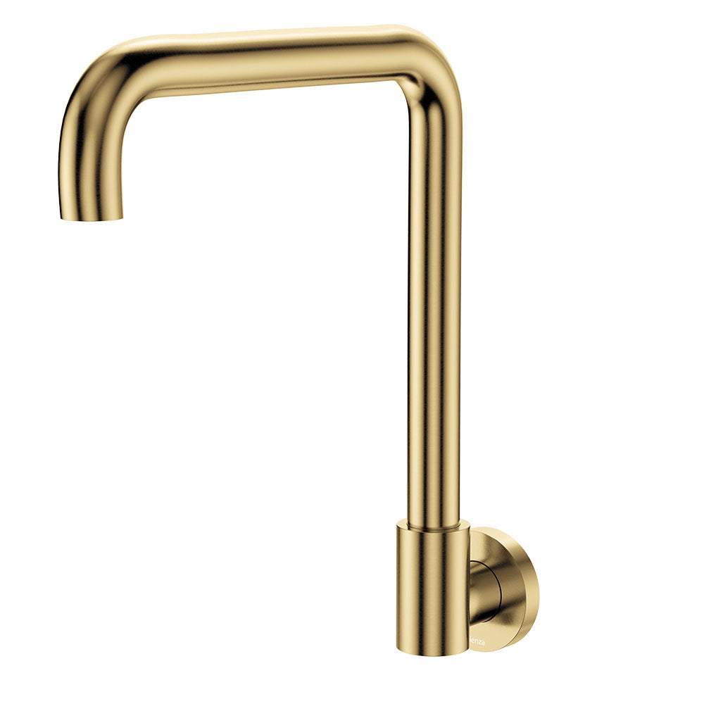 Kaya Squareline Wall Swivel Outlet Set in Urban Brass