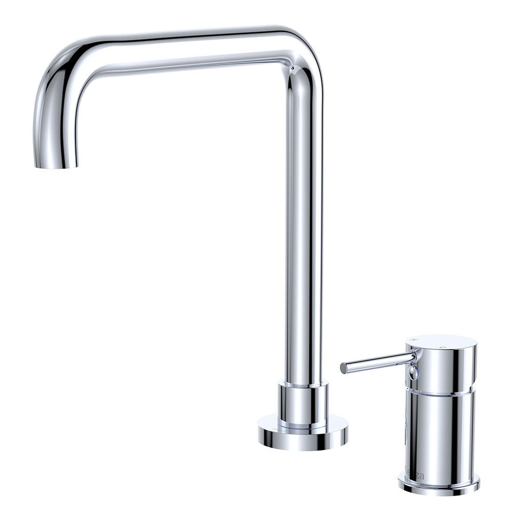 Kaya Squareline Hob Mixer Set in Chrome