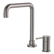 Kaya Squareline Hob Mixer Set in Gun Metal