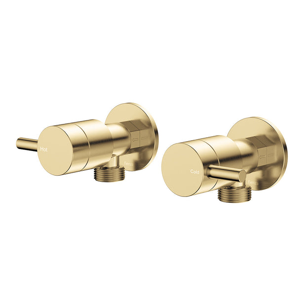 Kaya Washing Machine Assemblies in Urban Brass