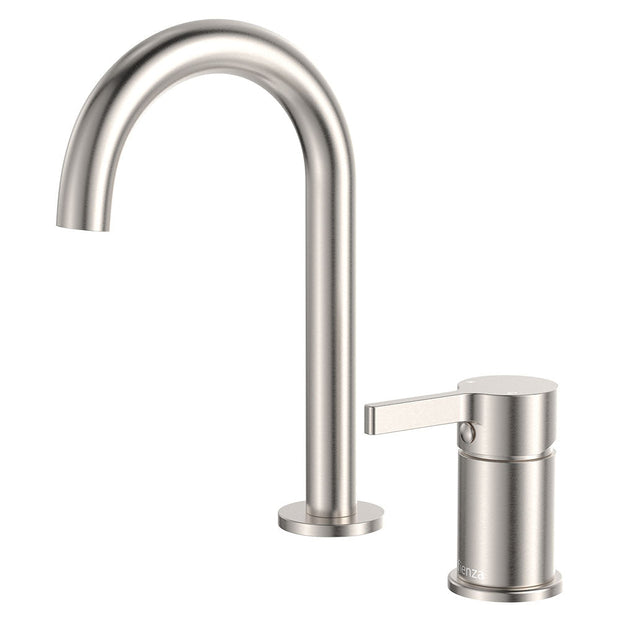 Sansa Round Hob Mixer Set in Brushed Nickel