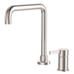 Sansa Squareline Hob Mixer Set in Brushed Nickel