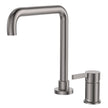 Sansa Squareline Hob Mixer Set in Gun Metal
