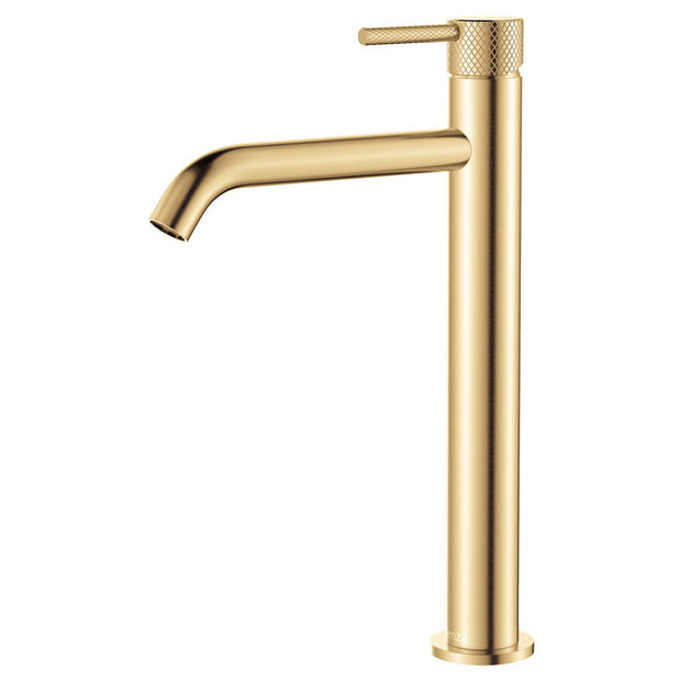 Axle Tall Basin Mixer in Urban Brass