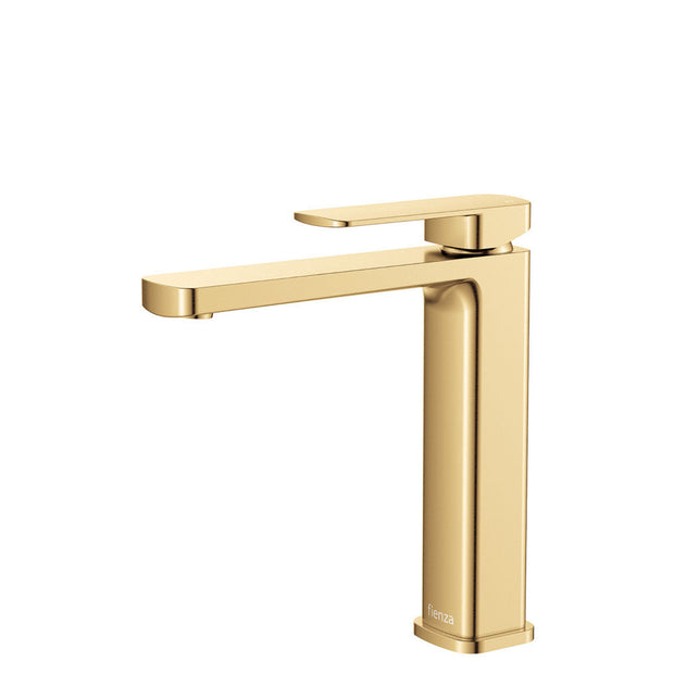 Tono Medium Basin Mixer in Urban Brass