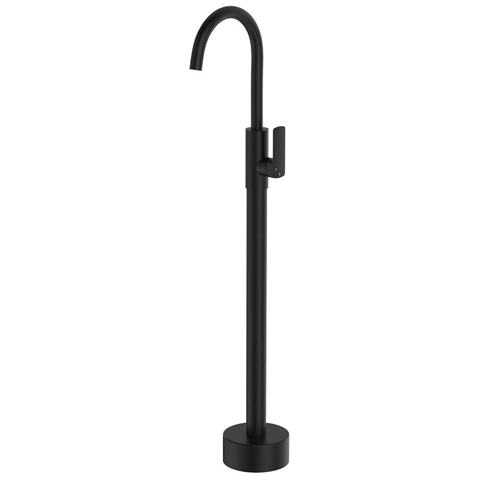 Tono Floor Mounted Basin/Bath Mixer in Matte Black