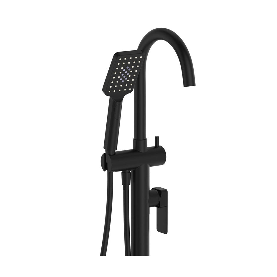 Tono Floor Mounted Bath Mixer With Hand Shower
