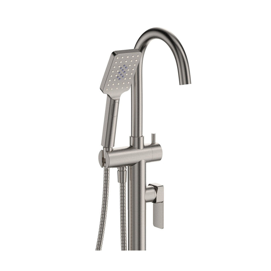 Tono Floor Mounted Bath Mixer With Hand Shower