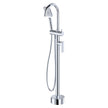 Tono Floor Mounted Bath Mixer With Hand Shower in Chrome