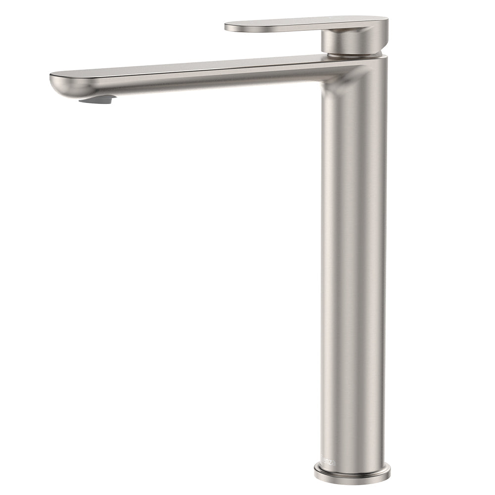 Empire Slim Cold Start Tall Basin Mixer in Brushed Nickel