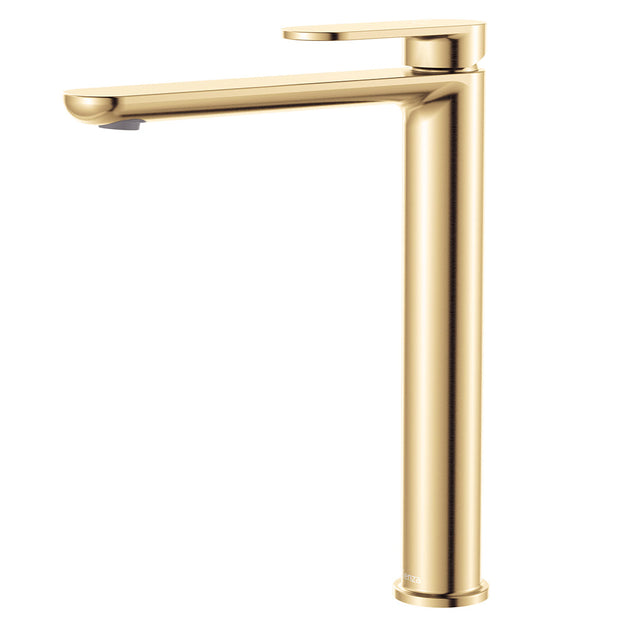 Empire Slim Cold Start Tall Basin Mixer in Urban Brass